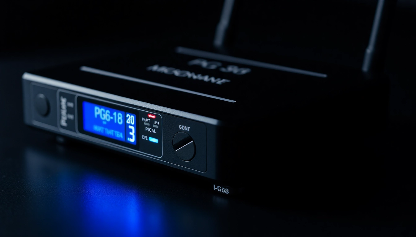 PG88 wireless microphone receiver showcasing advanced features and design for clear audio performance.