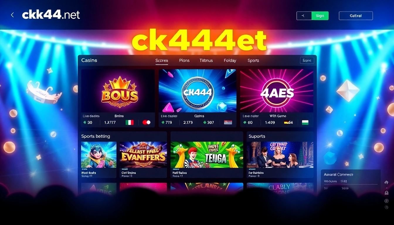 Screenshot of ck4444 net online gaming platform featuring slots, live dealer, and sports betting action, highlighting seamless gameplay and vibrant visuals for accessibility.