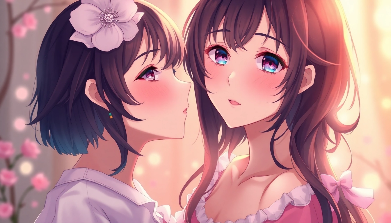 An engaging scene generated by an nsfw image generator showcasing a realistic anime character in a romantic pose with soft lighting for immersive visuals.