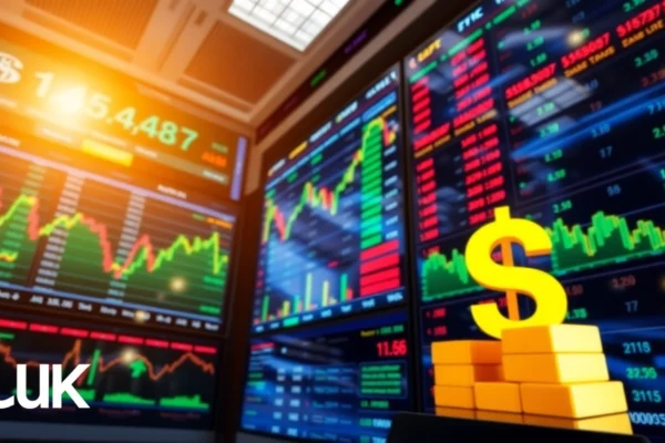 Financial Markets News UK highlights mixed stock trends and gold record surge in vibrant