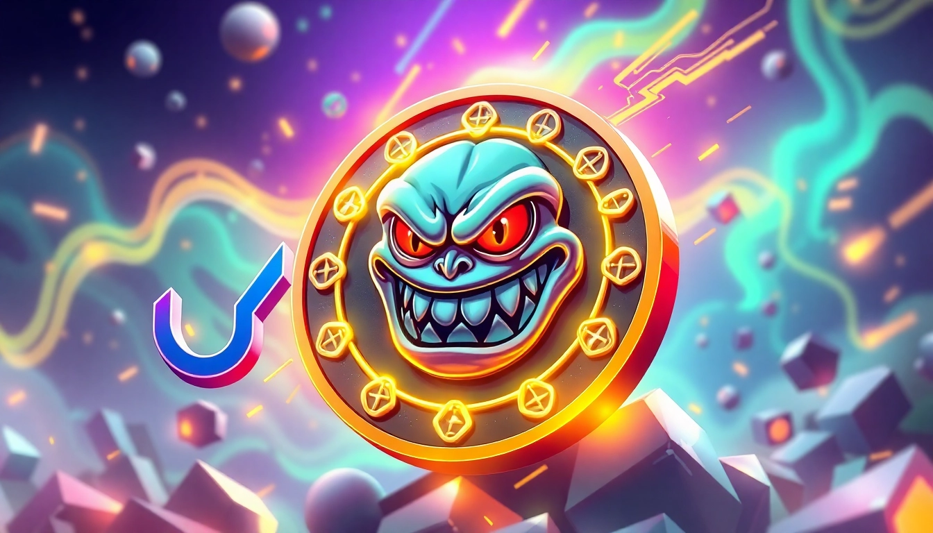 Buy Angry Pepe Fork meme coin with vibrant multichain visuals and gaming elements to attract